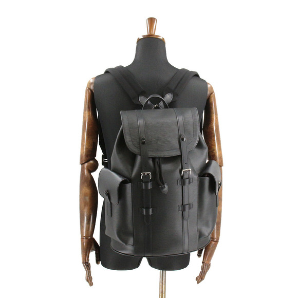 Louis Vuitton Epi Christopher PM Backpack Rucksack Leather Noir - Picture 6 of 8